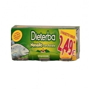 plasmon dieterba omogeneizzato nasello 3 pezzi 80 g dieterba ean 8001040040744