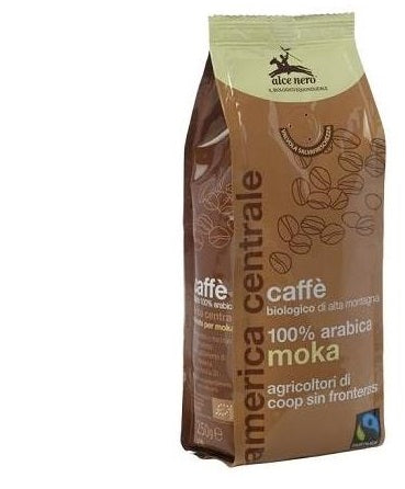 alce nero caffe 100 arabica bio moka fairtrade 250 g alce nero ean 8009004901124
