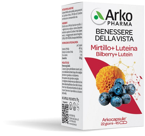arkofarm arko capsule mirtilloluteina 45 capsule arkofarm ean 3578831419492