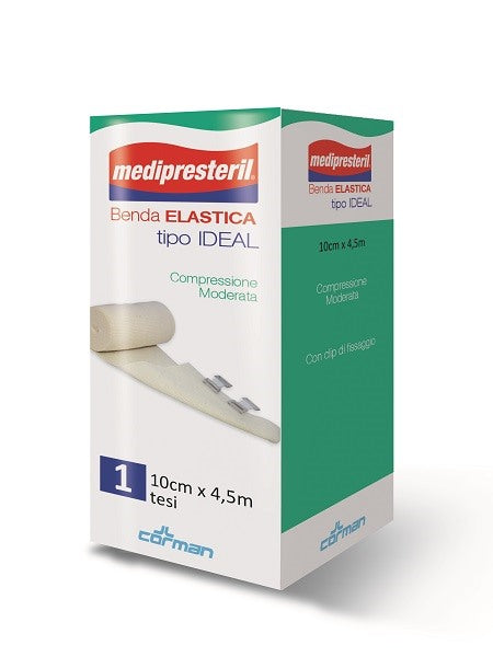 corman benda elastica medipresteril ideal compressione moderata m45x10cm tesi medi presteril ean 8016867000161