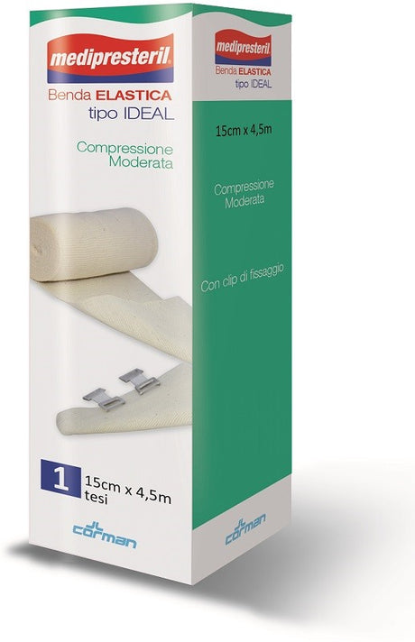 corman benda elastica medipresteril ideal cm15x45mt medi presteril ean 8016867000178