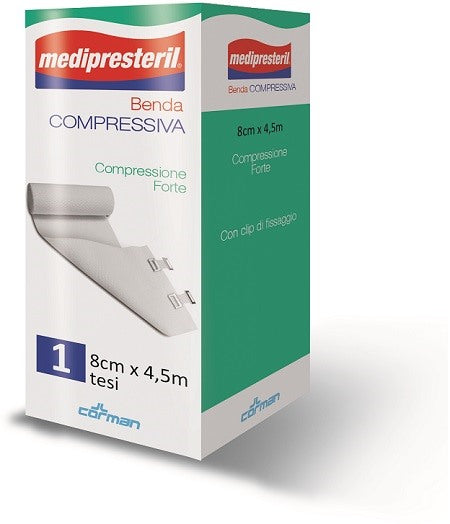 corman benda medipresteril compressione forte m45x8cm tesi medi presteril ean 8016867000154