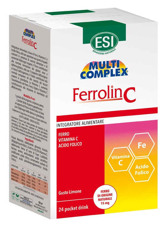 esi esi ferrolin c pocket drink 24 bustine ferrolin c ean 8008843009985