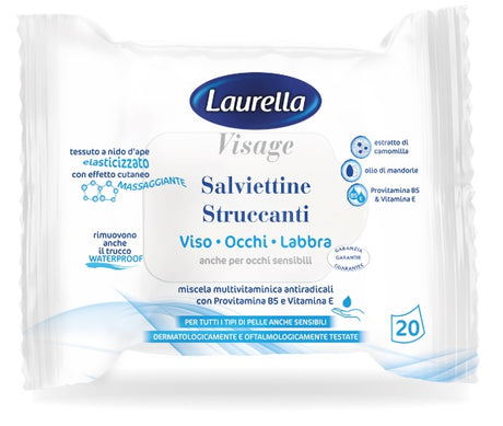 s i l c laurella visage salviettina struccante 20 pezzi ean 8007300005003