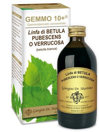 giorgini ser vis gemmo 10 betulla b linfa 200 ml liquido analcolico giorgini ean 8051827613449