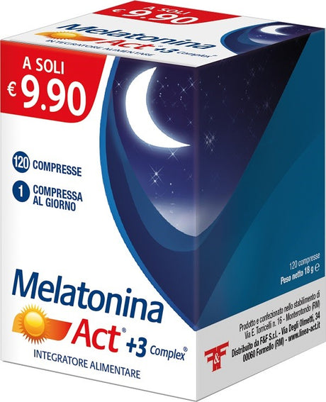 ff melatonina act 3 complex 120 compresse ff ean 8030936400072