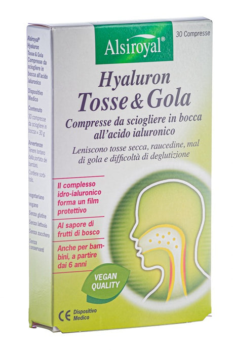 dr cagnola due hyaluron tosse gola 30 compresse n hyaluron ean 4000307148210