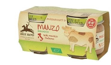 alce nero omogeneizzato di manzo baby food bio 2 x 80 g alce nero ean 8009004810525