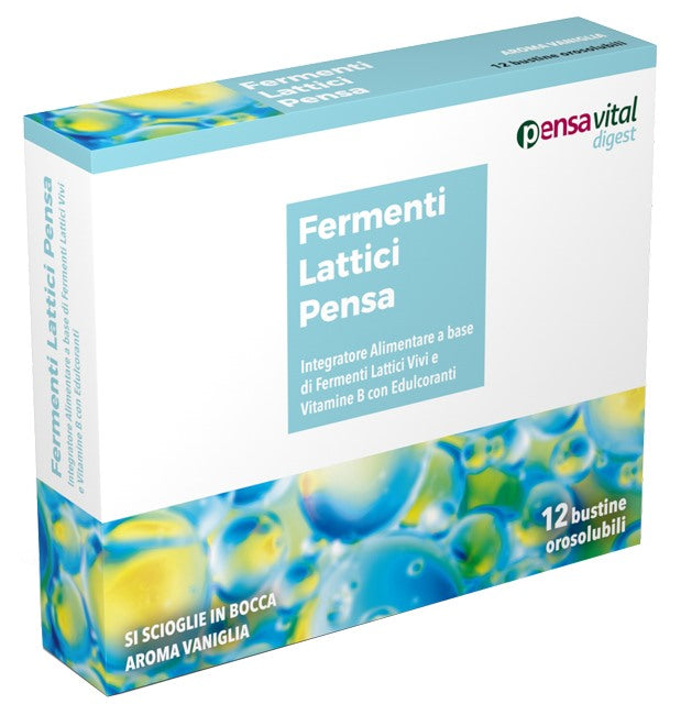 pensa pharma fermenti lattici vivi e vitamine b 12 vaniglia bustine orosolubili pensa pharma ean 8054317050045