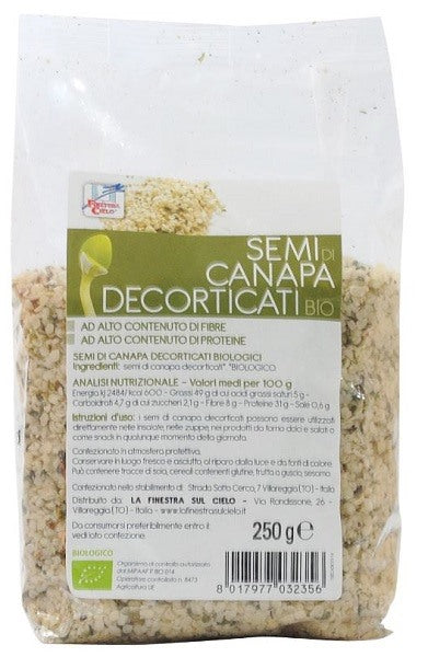 biotobio fsc semi di canapa decorticati bio ad alto contenuto di fibra 250 g biotobio ean 8017977032356