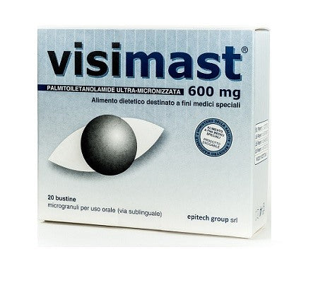 doc oftalmici visimast 600mg microgranuli 20 bustine stick pack visimast ean 8031359080322