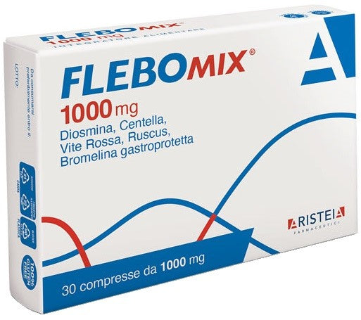 aristeia flebomix 1000 mg 30 compresse aristeia farmaceutici ean 8056209550008