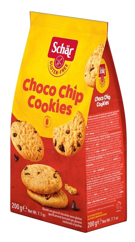 schar due schar choco chip cookies 200 g schar ean 8008698005491