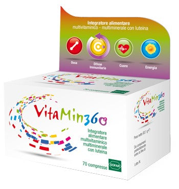 alfasigma chc vitamin 360 multivitaminico multiminerale 70 compresse astuccio 9310 g vitamin 360 ean 8050762830973