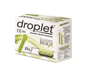 difar diagn lancette pungidito droplet comfort max gauge 33 25 pezzi droplet ean 5907996091362