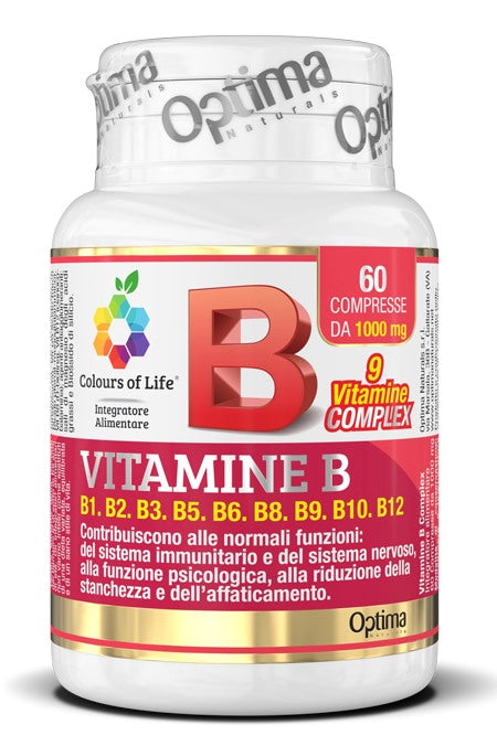optima colours of life vitamine b complex 60 compresse 1000 mg colours of life ean 8052432433927
