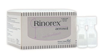 stewart futura fiala per aerosol rinorex bicarbonato 3 ml 25 pezzi rinorex