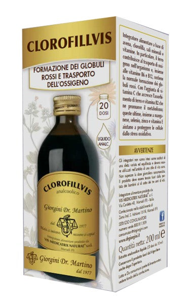 giorgini ser vis clorofillvis liquido analcolico 200 ml giorgini ean 8058150020920