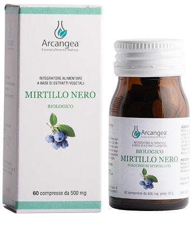 arcangea mirtillo nero biologico 60 compresse arcangea