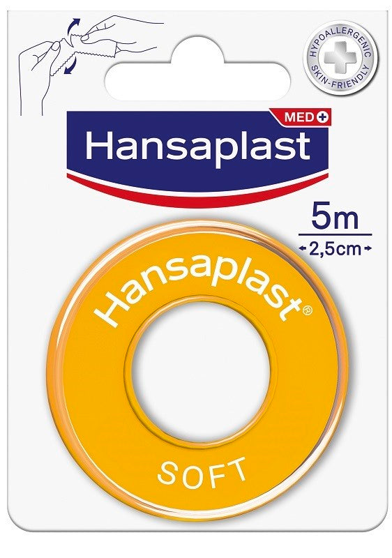 beiersdorf hansaplast cerotto medicato in rocchetto hansaplast soft m5x25cm hansaplast ean 4005801476081