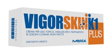 merck serono vigorskin k1 plus crema per lesioni cutanee non infette 100 ml vigorskin