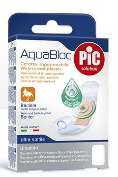 pikdare cerotto pic aquabloc 10x10cm antibatterico 5 pezzi pic ean 8058090003403