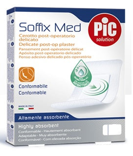 pikdare cerotto pic soffix med in tnt con tampone centrale assorbente sterile monouso 30x10 cm sterili antibatterico 3 pezzi pic ean 8058090003359