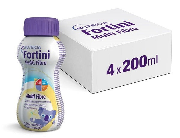 danone nutricia fortini multi fibre gusto vaniglia 200 ml nutricia ean 8716900565502