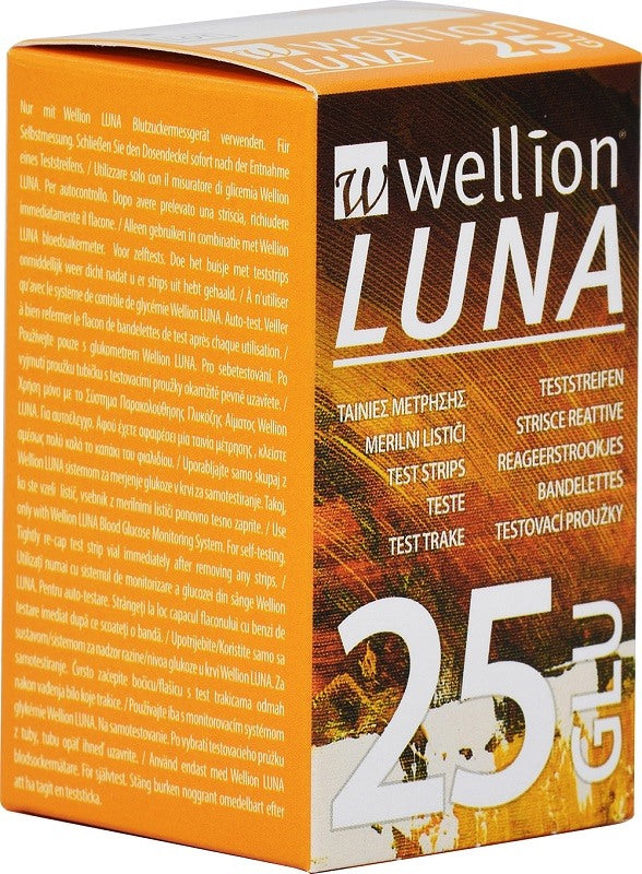 med trust italia wellion luna 25 strips strisce per misurazione glicemia ean 9120015783598