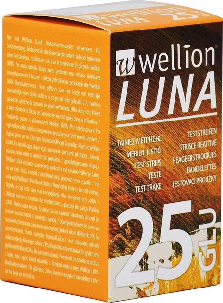 med trust italia wellion luna 25 strips strisce per misurazione glicemia ean 9120015783598