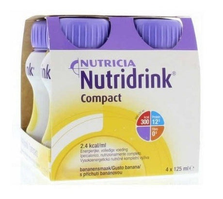 danone nutricia nutricia nutridrink compact gusto banana 4 bottiglie da 125 ml nutridrink ean 8716900560354