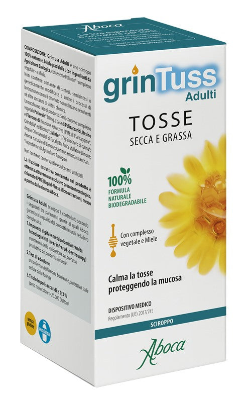aboca grintuss adulti sciroppo 180 g aboca ean 8032472022435