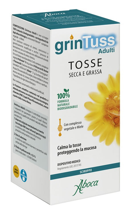 aboca grintuss adulti sciroppo 180 g aboca ean 8032472022435