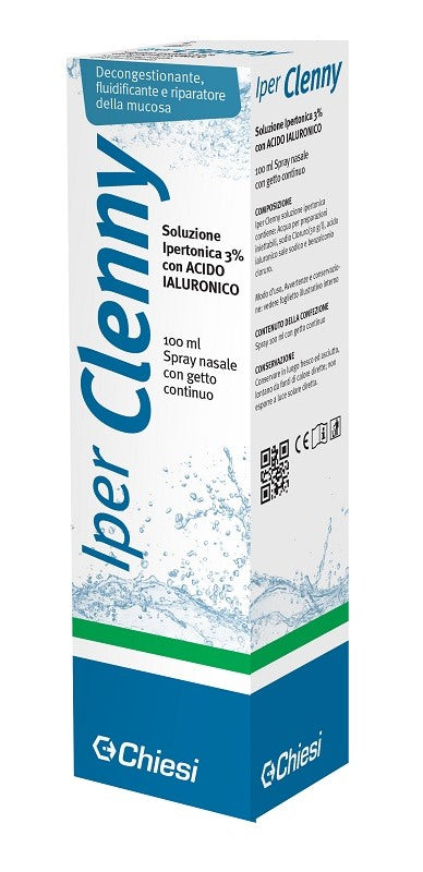 chiesi ch iper clenny spray nasale erogazione continua soluzione ipertonica con acido ialuronico 100 ml clenny ean 8025153002116