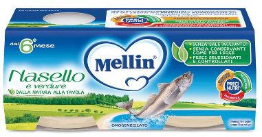 mellin mellin omogeneizzato nasello 2 x 80 g mellin ean 5900852021480