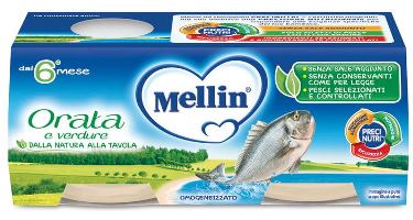 mellin mellin omogeneizzato orata 2x80 g mellin ean 5900852021794