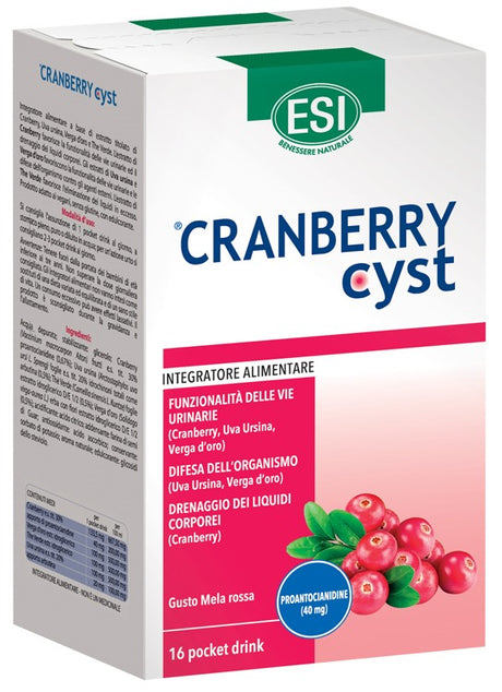 esi esi cranberry cyst pocket drink 16 bustine esi ean 8008843009992