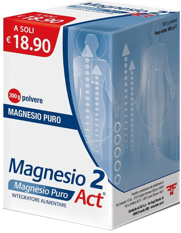 ff magnesio 2 magnesio puro act polvere 300 g ff ean 8030936400188