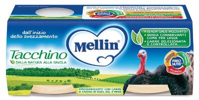 mellin mellin omogeneizzato tacchino 2 x 80 g mellin ean 5900852021534