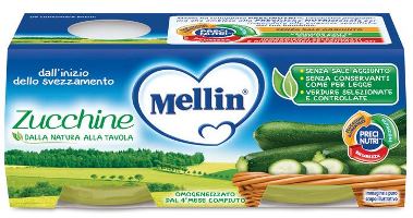 mellin mellin omogeneizzato zucchine 2 x 80 g mellin ean 5900852021817