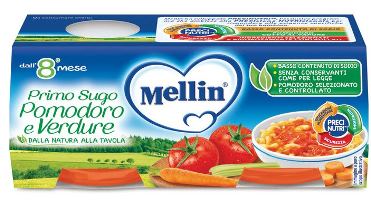 mellin mellin primo sugo pomodoro e verdure 2 vasetti da 80 g mellin ean 5900852021466