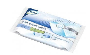 essity tena wet wash glove guanto detergente umidificato 8 pezzi tena ean 7322540717662