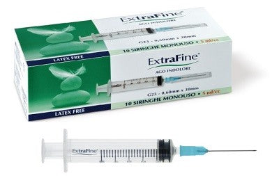 desa pharma siringa extrafine 5 ml gauge 23 060x30mm 10 pezzi extrafine ean 8026486013862