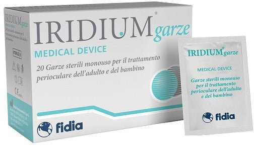 sooft italia iridium garza oculare medicata in tessuto non tessuto 20 pezzi iridium ean 8033661807369