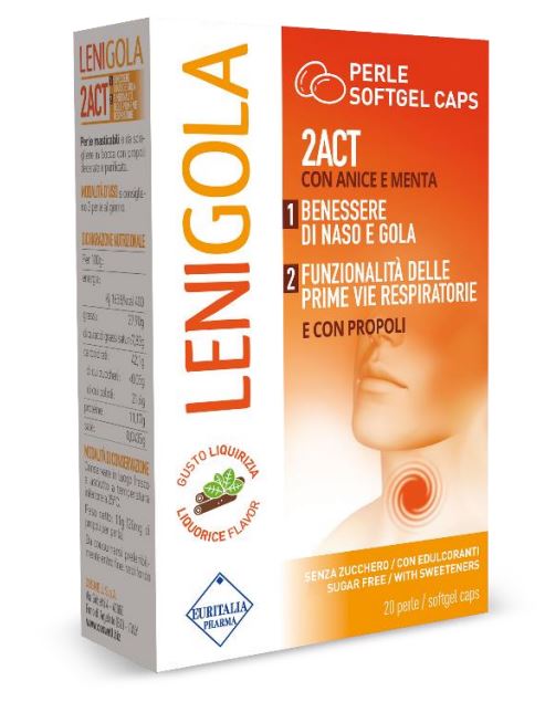 euritalia lenigola 20 perle softgel caps liquirizia lenigola ean 8017045013201