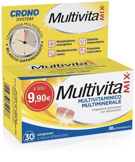montefarmaco multivitamix crono 30 compresse multivitaminix ean 8058363612578