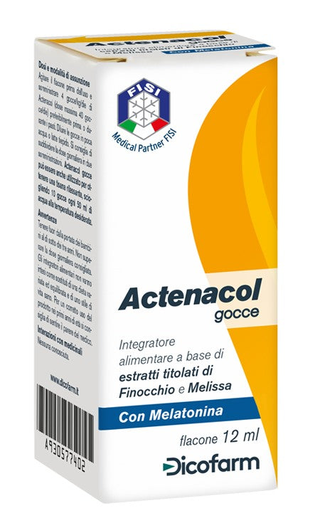 dicofarm actenacol gocce 12 ml con melatonina actenacol