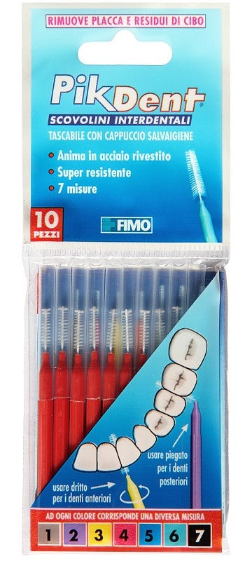 fimo pikdent stuzzicolino 4 rosso 10 pezzi fimo ean 8028518000796