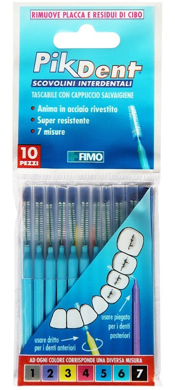 fimo pikdent stuzzicolino 5 azzurro 10 pezzi fimo ean 8028518000802