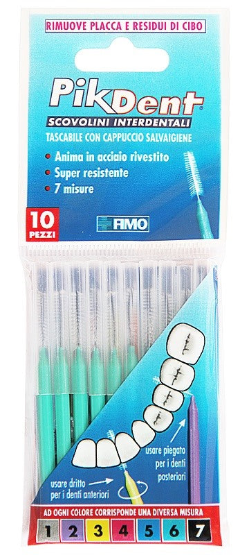 fimo pikdent stuzzicolino 6 verde 10 pezzi fimo ean 8028518000819